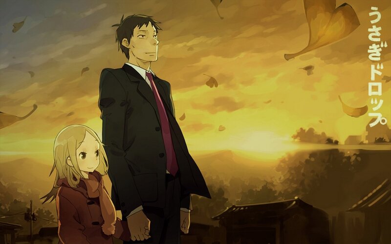Man and Girl Standing — Yellow