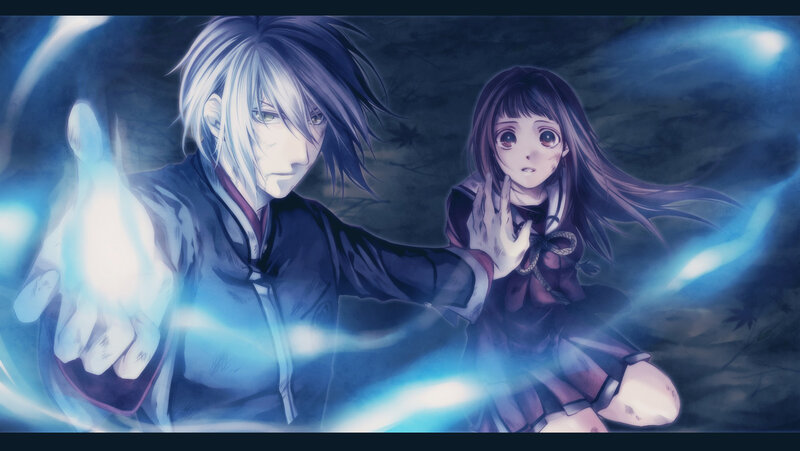 Man and Girl with Blue Energy