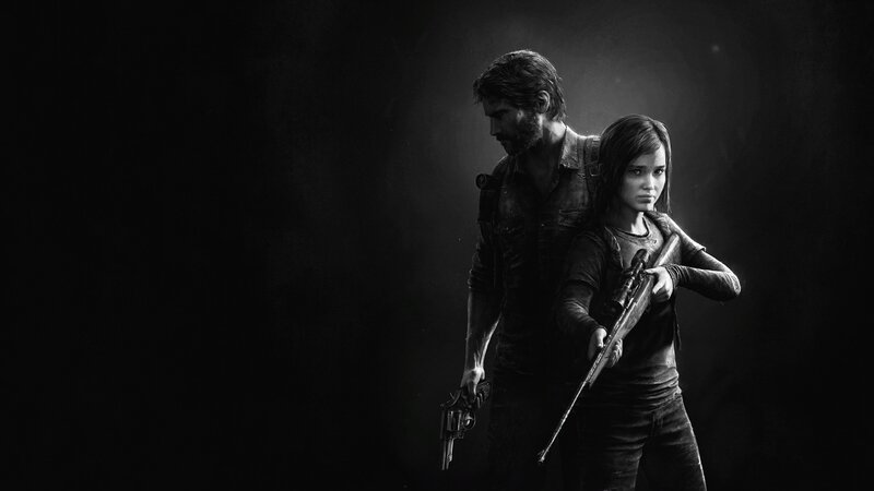 Man and Girl with Guns — Black, Dramatic