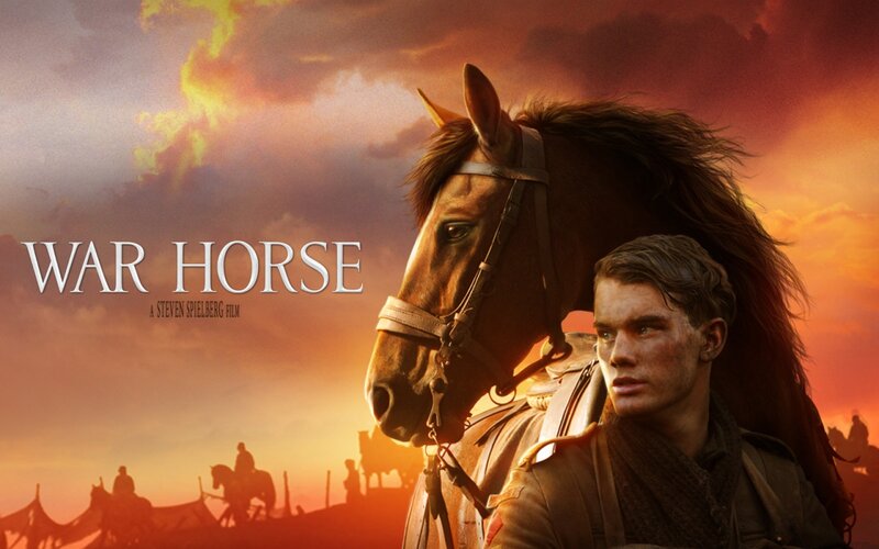 Man and Horse at Sunset