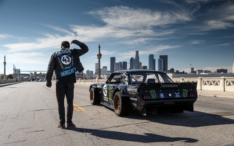 Man and Race Car
