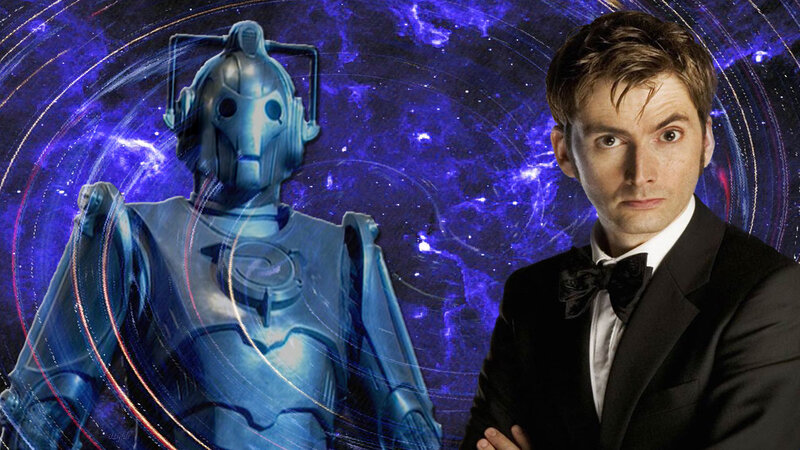 Man and Robot Figure
