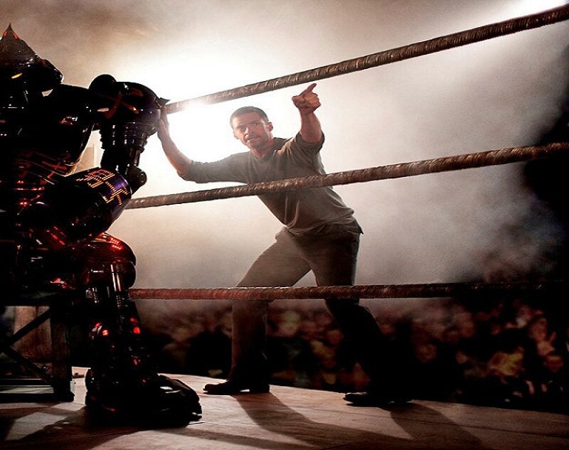 Man and Robot in Ring