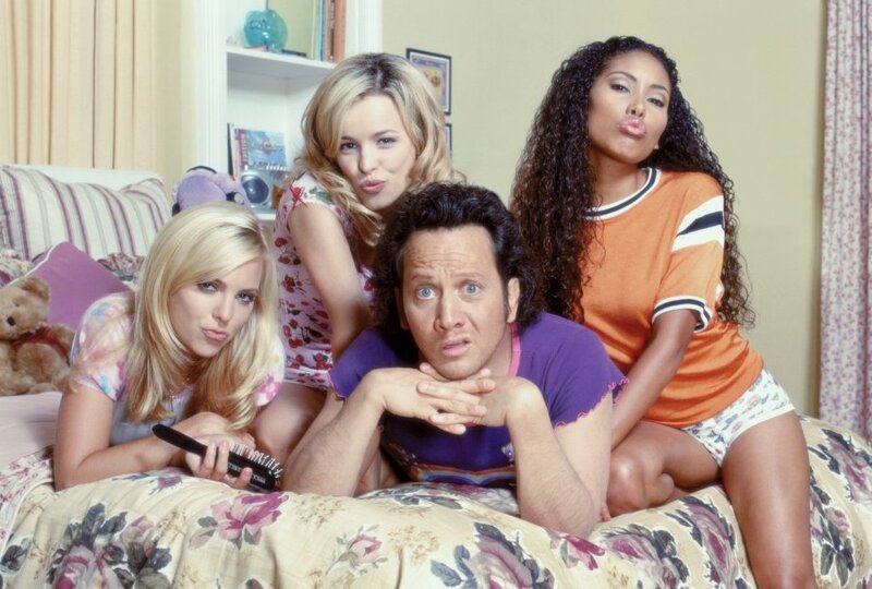 Man and Three Women on Bed