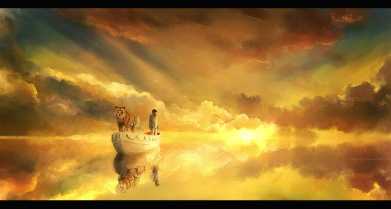 Man and Tiger in Boat