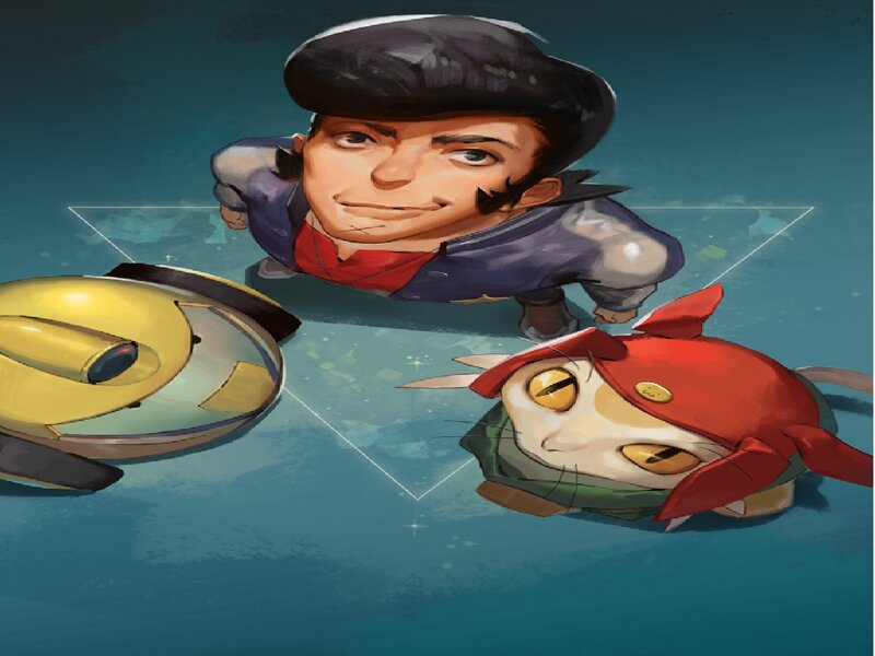 Man and Two Robots
