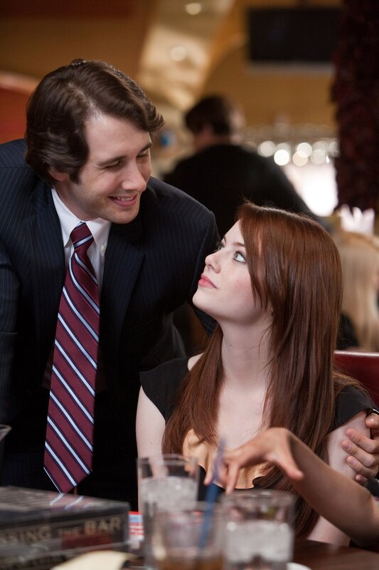 man and woman at a bar