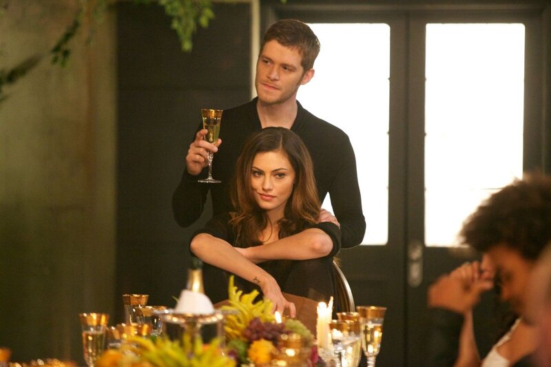 Man and Woman at Dinner — Black, Intimate