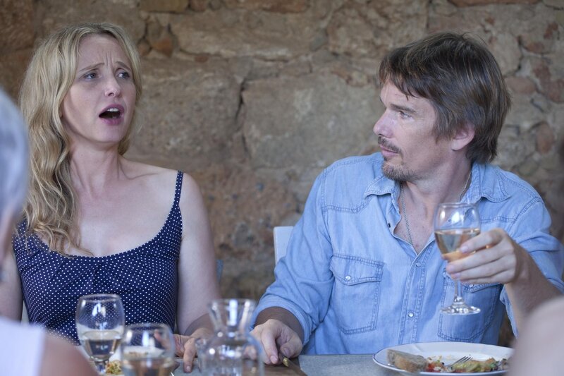Man and woman at dinner table