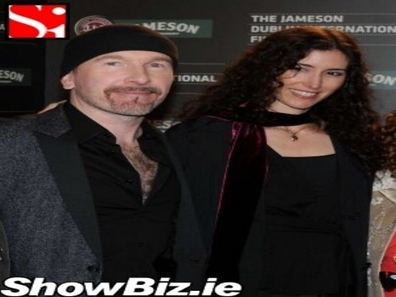 Man and Woman at Event — Black, Formal, Photograph