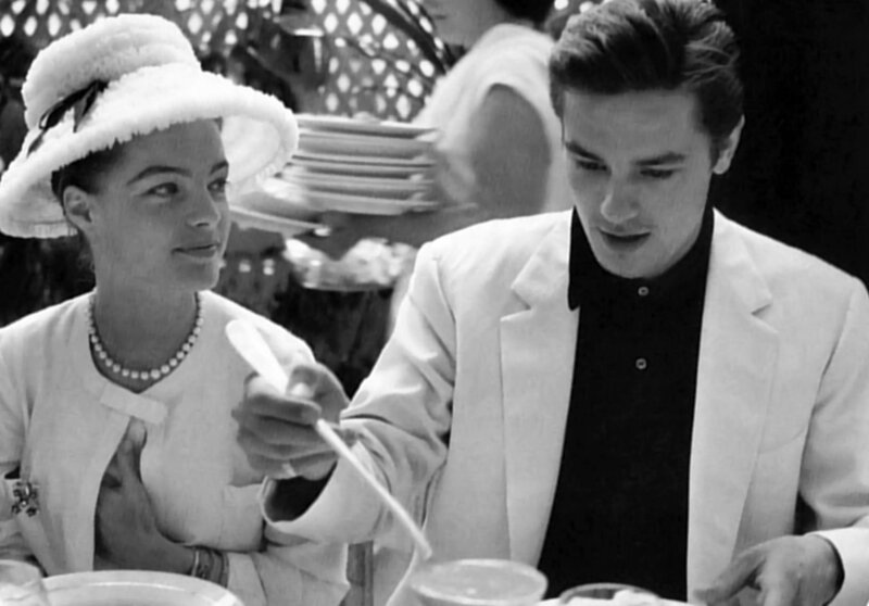 Man and Woman at Table — Black, Calm, Afternoon