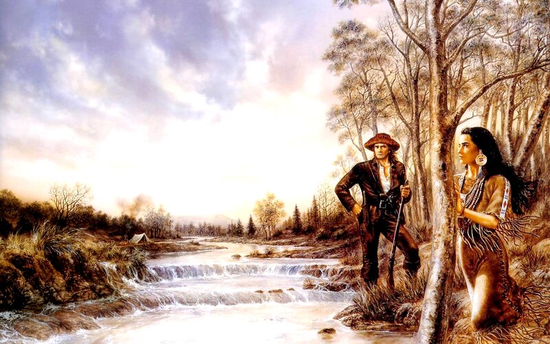 Man and Woman by River