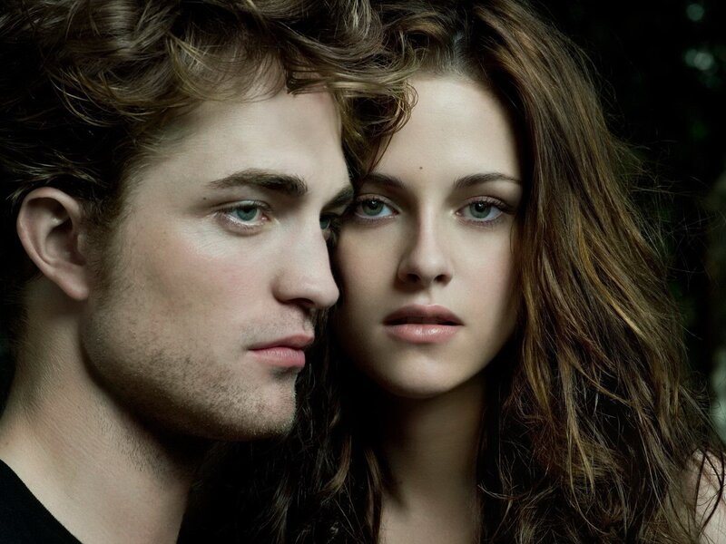 Man and Woman Close Together — Brown, Intense