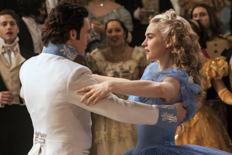 Man and Woman Dancing — Blue, Elegant