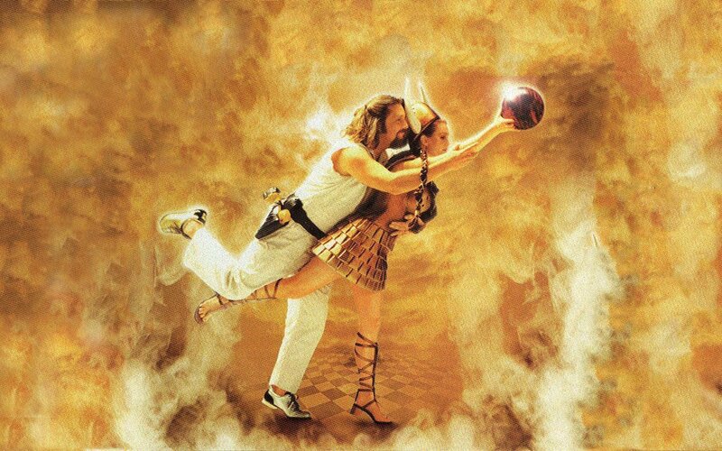 Man and Woman Dancing — Yellow, Dramatic, Illustration
