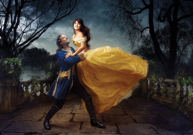 Man and Woman Dancing — Yellow, Dramatic, Night