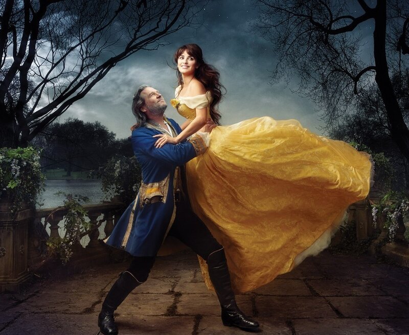 Man and Woman Dancing — Yellow