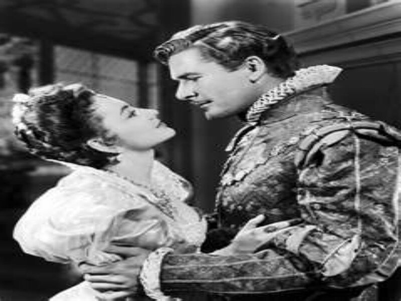 Man and Woman Embracing — Black, Dramatic, Photograph, Costumes