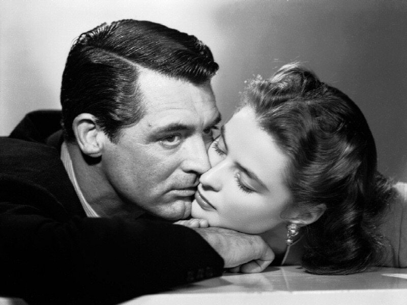 Man and Woman Embracing — Black, Intimate, Photograph, Earring