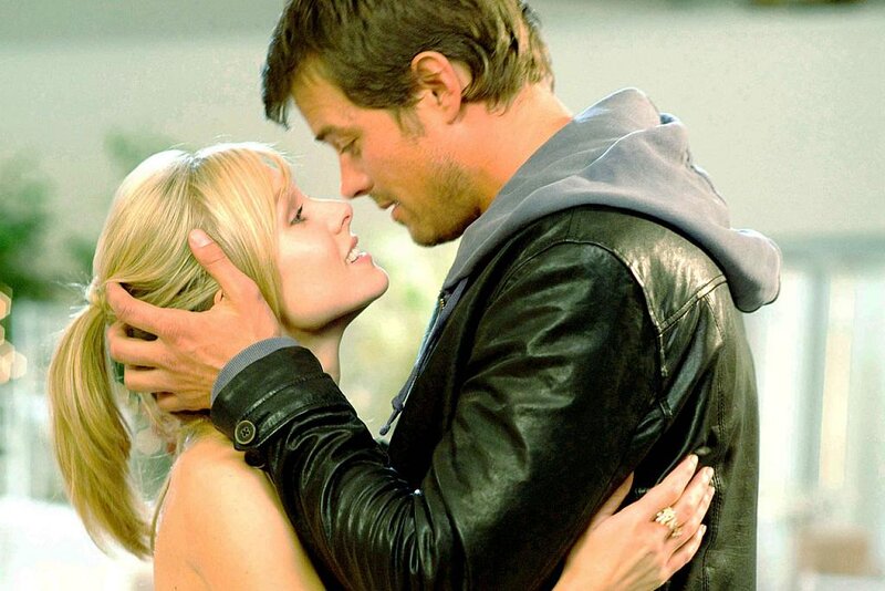 Man and Woman Embracing — Black, Intimate, Photograph, Leather Jacket