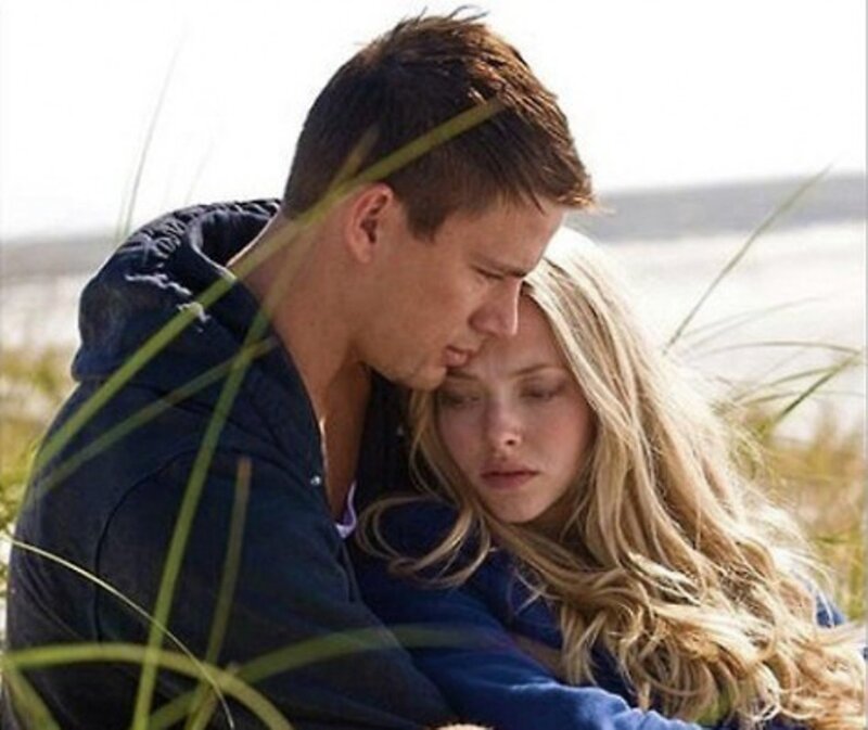 Man and Woman Embracing — Blue, Intimate, Afternoon, Photograph