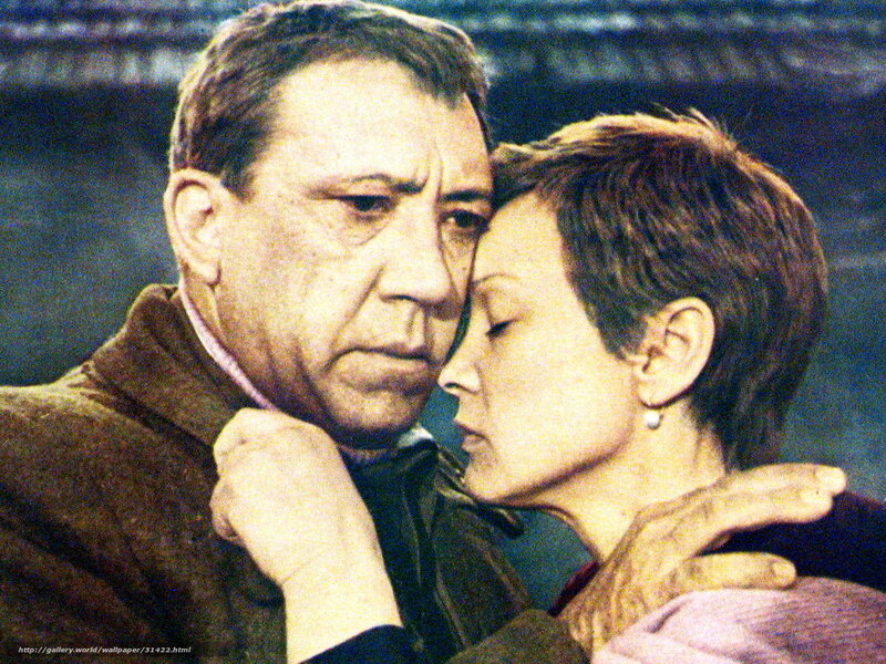 Man and Woman Embracing — Brown, Dramatic, Photograph, Earring