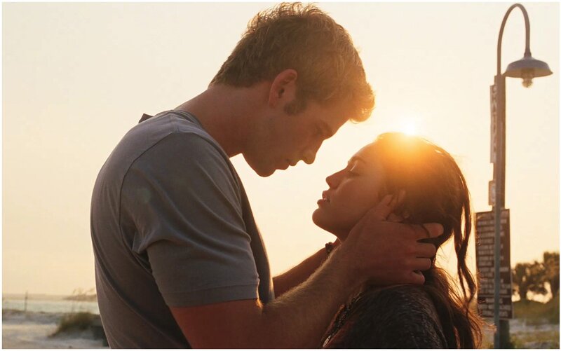 Man and Woman Embracing — Gold, Romantic, Sunset, Photograph, Sunlight