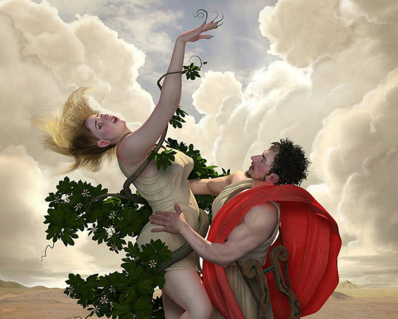 Man and Woman Entwined