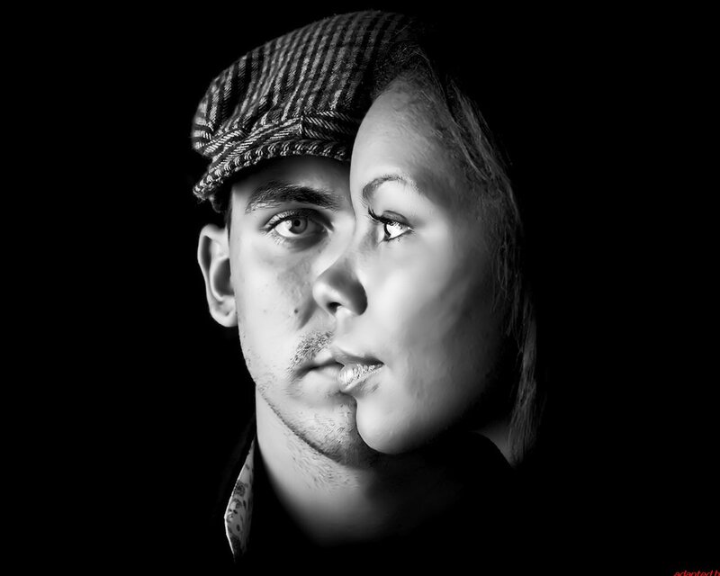Man and Woman Face