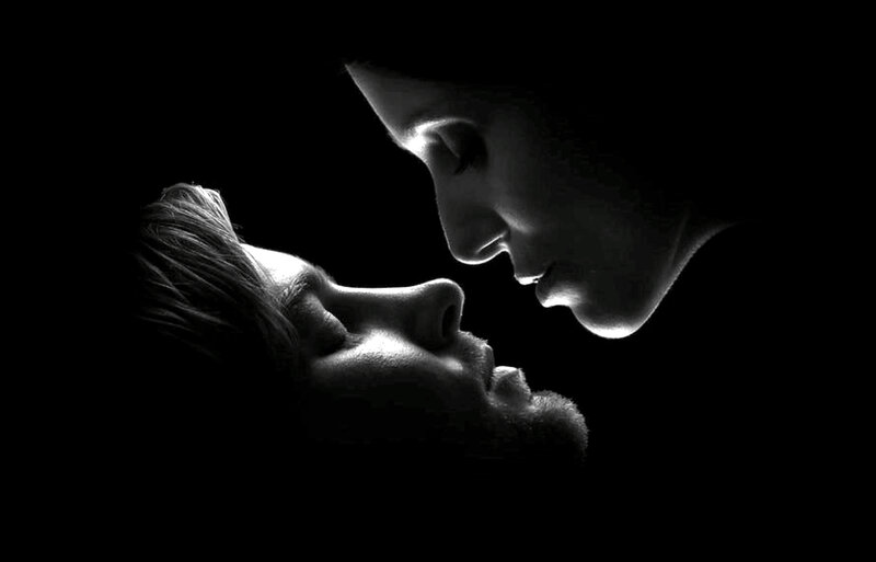 Man and Woman Face to Face