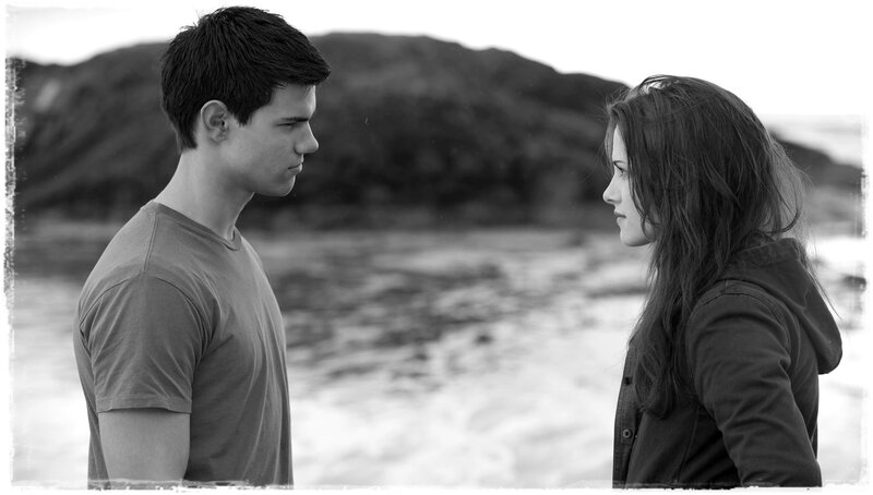Man and Woman Facing Each Other — Black, Dramatic, Photograph, Beach
