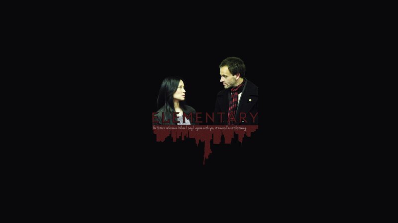 Man and Woman Facing Each Other — Black, Dramatic, Photograph, Text