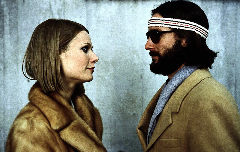Man and woman facing each other