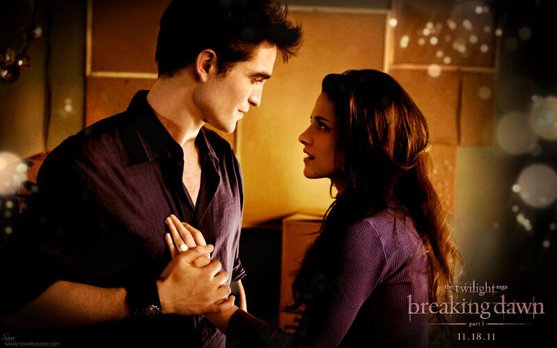 Man and Woman Holding Hands — Purple