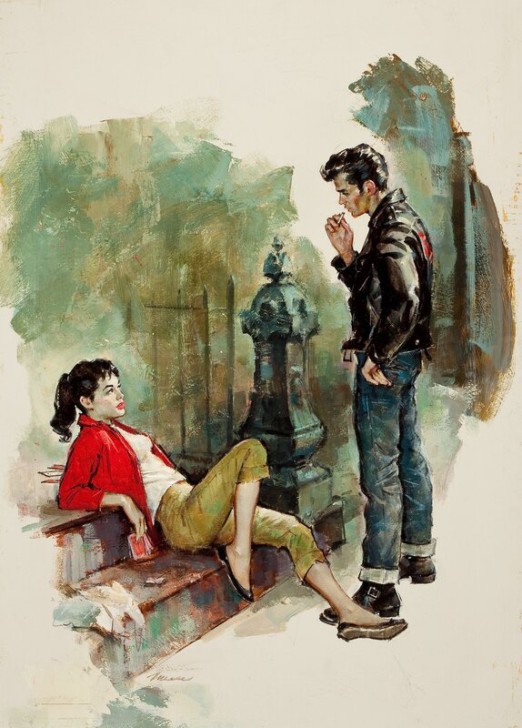 Man and woman in a park