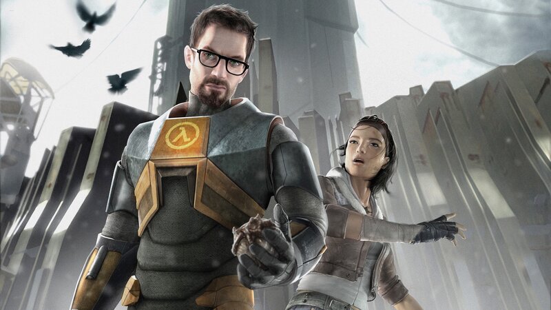 Man and Woman in Armor — Gray, Dramatic