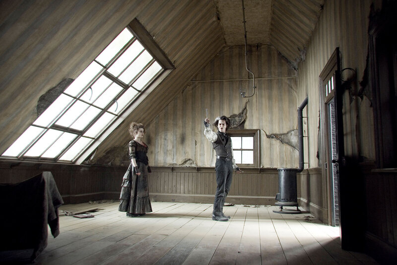 Man and Woman in Attic — Brown