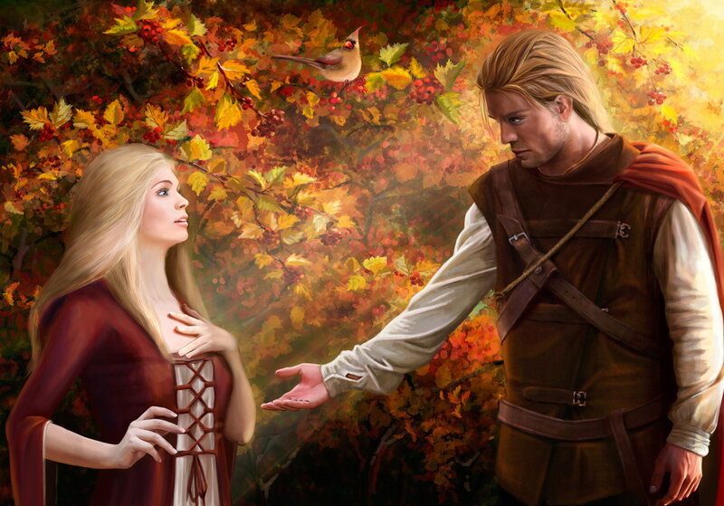 Man and Woman in Autumn