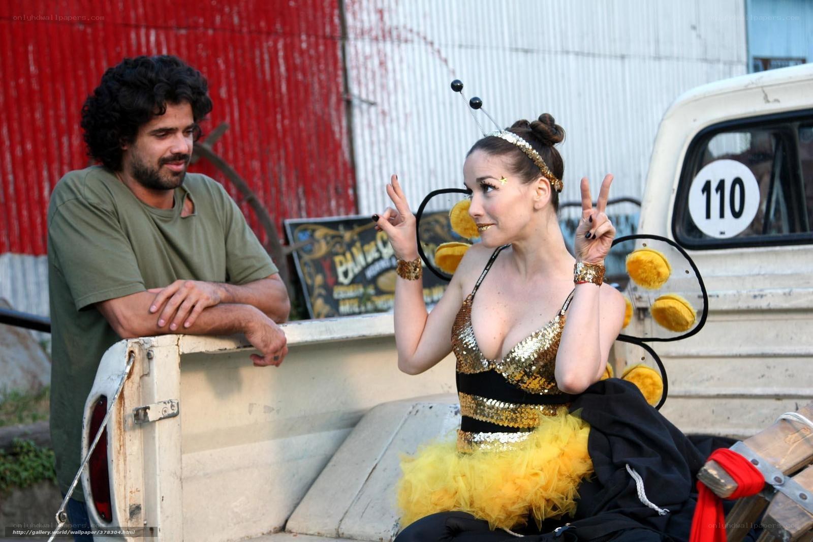 Man and woman in bee costume