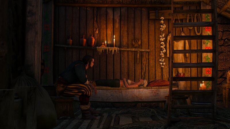 Man and Woman in Cabin