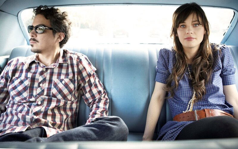 Man and Woman in Car — Blue
