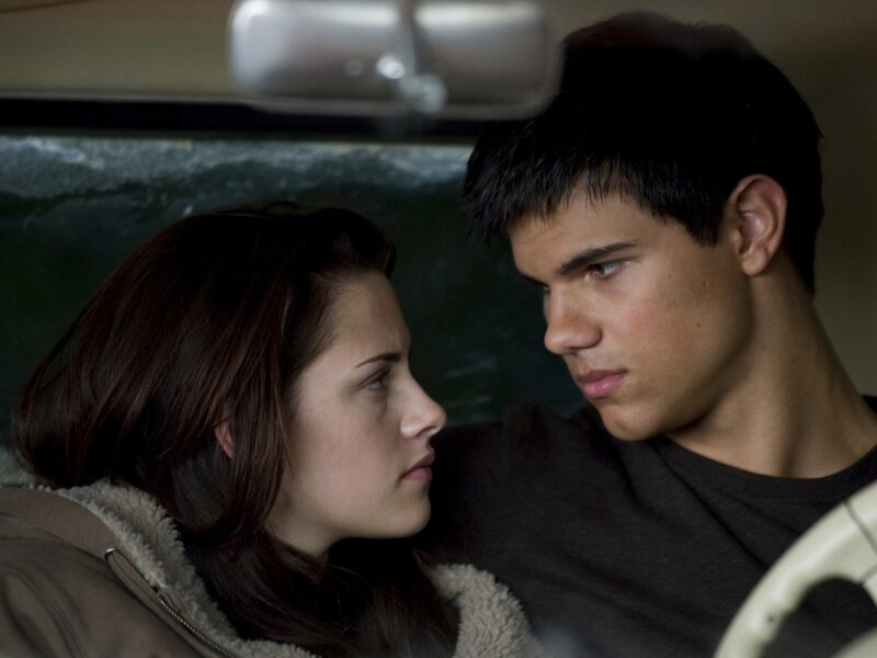 Man and Woman in Car — Brown, Intense
