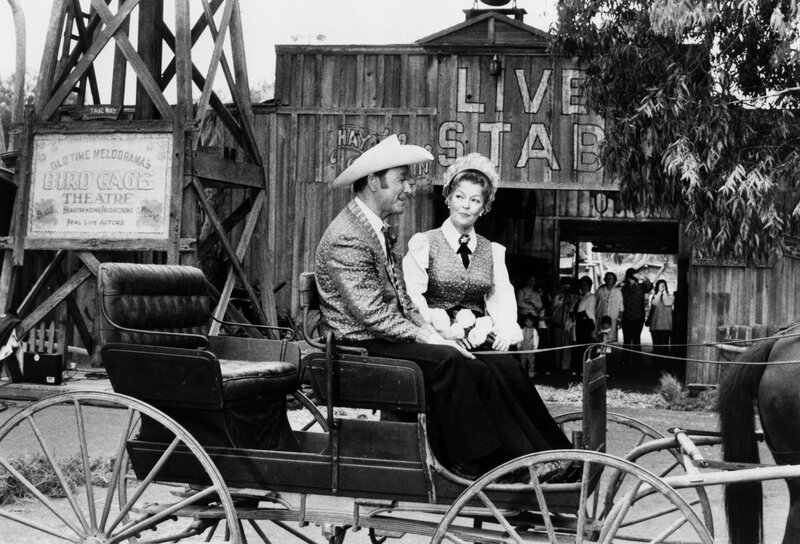 Man and Woman in Carriage — Black