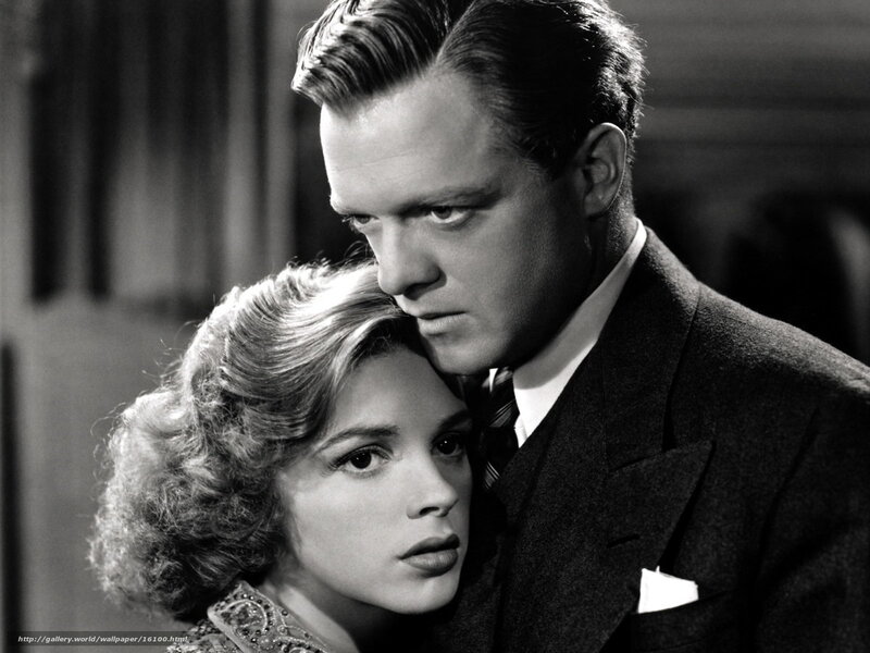 Man and woman in classic film scene