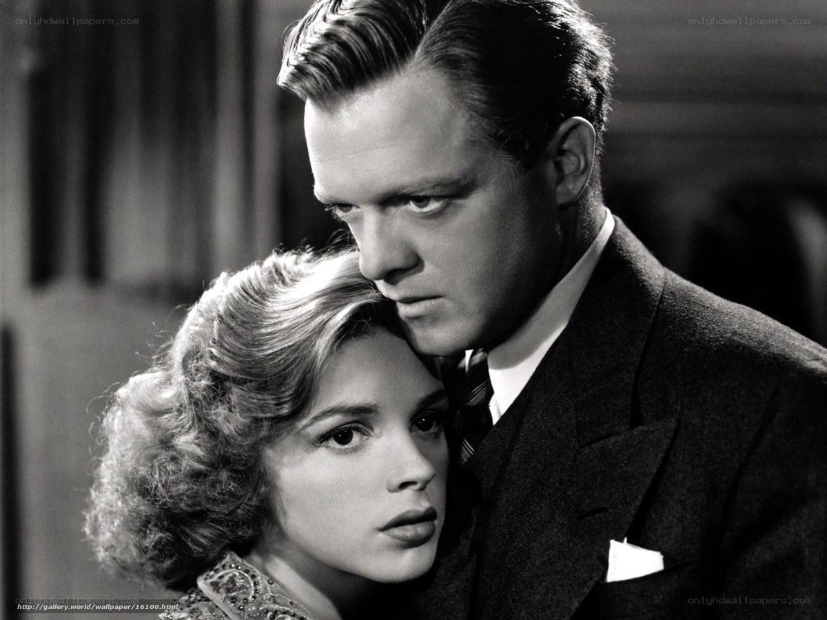 Man and woman in classic film scene