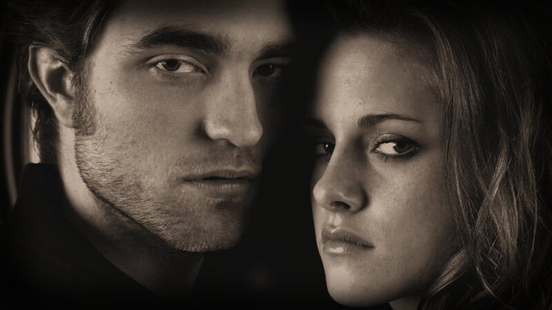 Man and Woman in Close-up — Black, Dramatic