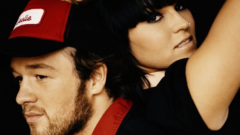 Man and Woman in Close-up — Black, Intimate, Photograph