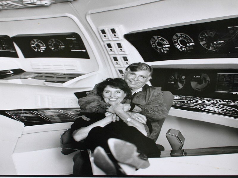 Man and Woman in Cockpit