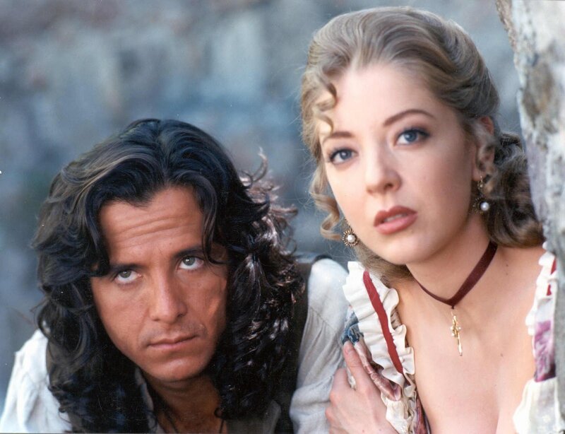 Man and Woman in Costume — White