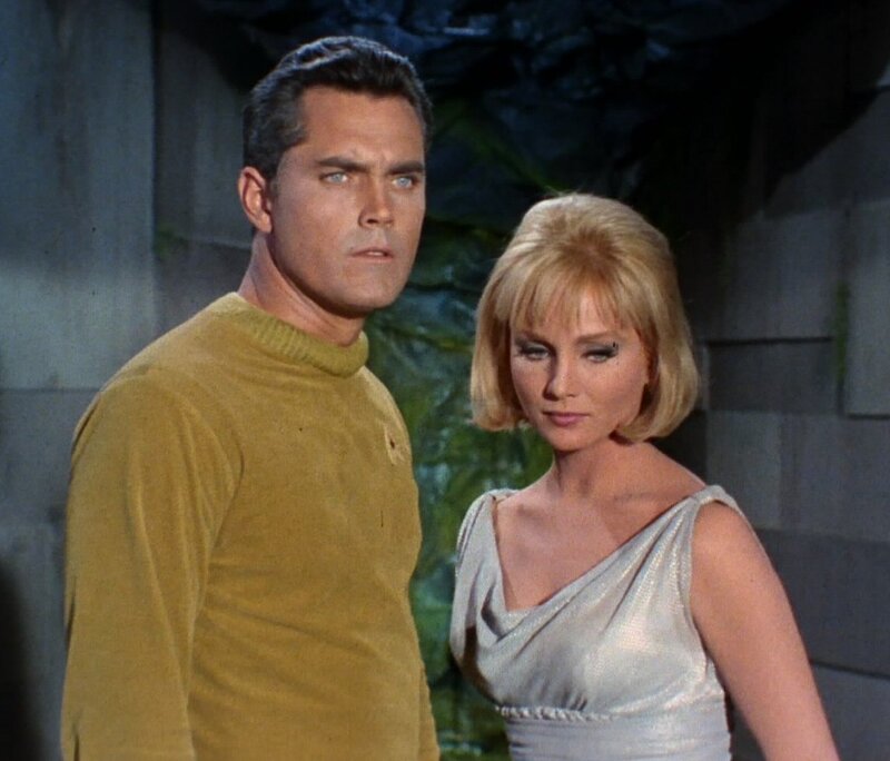 Man and Woman in Costumes — Yellow, Dramatic
